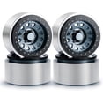 thumbnail image 1 of Pcs Aluminum Alloy 17.5mm Hex Hub 2.9 Beadlock Wheels Rims for 1/6 RC Crawler Car Axial SCX6 Upgrades(Baked Blue), 1 of 5