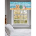thumbnail image 3 of Slippers Beach Starfish Valances for Windows Life Is Better in Flip Flops Rod Pocket Curtains Valance Short Window Treatment Drapes for Living Room, Bedroom Bathroom 60"&nbsp;W x 14" L, 3 of 5