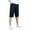 Dark Blue-W9, variant on Men's 3/4 Cargo Shorts Below Knee Elastic Waist Shorts Long Blew Knee Capri Big and Tall 3/4 Pants with Multi-Pockets Outdoor Work Relaxed Fit Long Shorts,Green 4XL