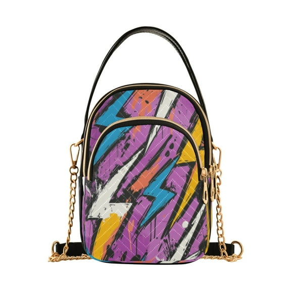 DIXRUYEE Cross Body Fashion Shoulder Waist Purse Bags Vivid Thunder Pocket Handbags