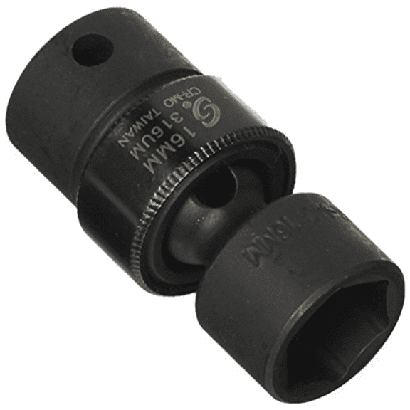 Sunex 316UM 3/8" Drive 6-Point Universal Impact Socket 16mm