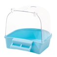 thumbnail image 4 of Pet Bird Bath Box Lovebirds Medium Birds Bird Parrot Bathing Tub Container Small Birds Parakeets Caged Parrot Bathing Tub Blue, 4 of 9