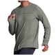 thumbnail image 2 of Blusas y camisas de manga larga con cuello redondo para hombre, de color liso, para entrenamiento físico, con protección solar, elásticas, con bolsillo y cremallera para exteriores, top de manga larga, 2 of 7