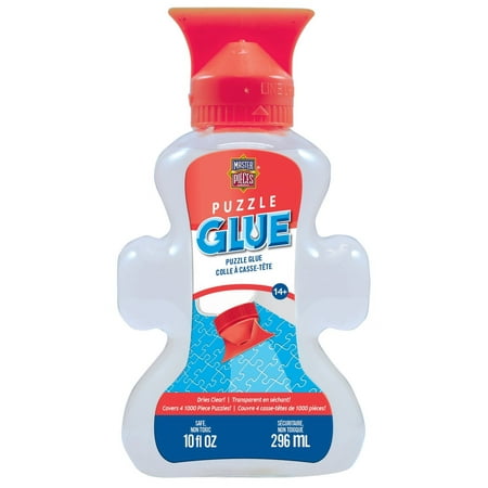 UPC: 0705988519284 | MasterPieces – Jigsaw Puzzle Glue Bottle with Swivel Spreader Cap 10oz – Clear