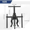 thumbnail image 2 of 3 Jaw Inner Bearing Puller Set | Blind Bearing Puller Set Bushing Gear Extractor Wheel Bearing Puller Automotive Kit Heavy Duty 3 Jaw Pilot Bearing Puller for Motorcycle, Car, and SUV, 2 of 6