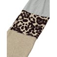thumbnail image 4 of Túnica de bloque de color con estampado de leopardo de manga larga para mujer, camisas a rayas con cuello redondo, blusas informales, Tops Zhivalor  WMZY-695-9, 4 of 6