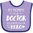 thumbnail image 3 of Inktastic My Mommy is a Doctor and a Hero Boys or Girls Baby Bib, 3 of 4
