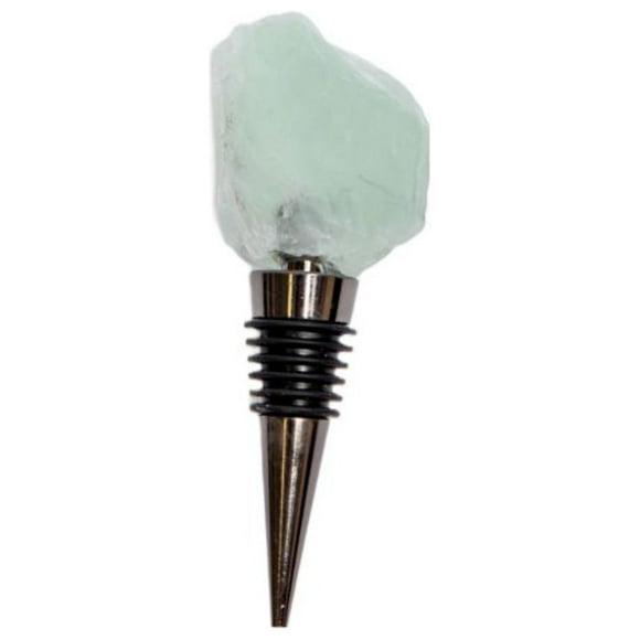 Chantal Lacroix - “Intuition” Fluorite Wine Stopper in Stainless Steel
