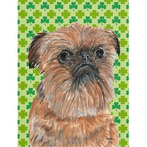 Brussels Griffon St Patricks Irish Flag Garden Size