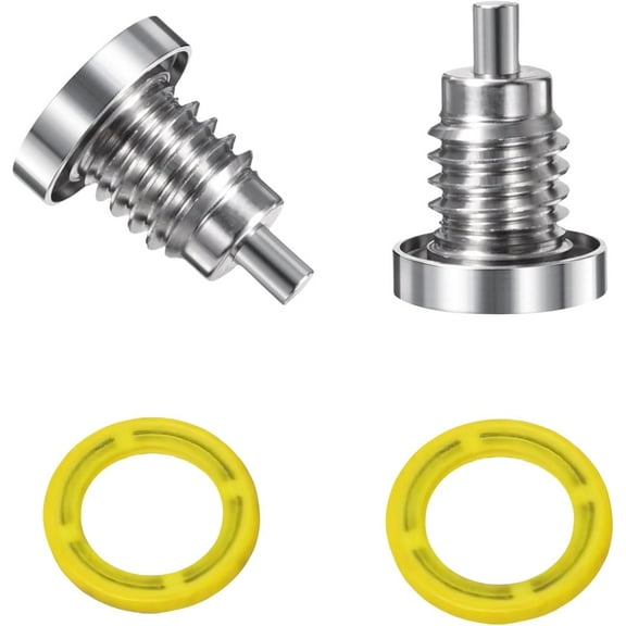 8M0058389 Marine Magnetic Gearcase Drain Plug for Mercury Outboard and MerCruiser Sterndrive Lower Unit Gear Lube Drain Fill Hole Screw Seal 2 PCS 67892A06 18-2375