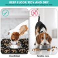 thumbnail image 4 of Boho Mushroom Dog Feeding Mat - Absorbent Waterproof Pet Food Mat - Non-Slip Dog Bowl Mat - Vintage Mushroom Design - 4-Layer Eco-Friendly Mat for Messy Eaters 12"X19", 4 of 5