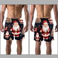 thumbnail image 3 of luoweisi Men's Beach Shorts Quick Dry Swim Trunks with Mesh Lining Christmas Santa Claus M, 3 of 5