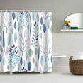 thumbnail image 1 of W 71 x H 71 Arte abstracto Secado rápido Cortinas de baño modernas impermeable baño G Macarena Cortinas de baño, 1 of 7