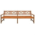 thumbnail image 3 of vidaXL Patio Bench with Cushions 94.5" Solid Acacia Wood, 3 of 3