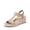 NATURAL, variant on Women's Wedge Sandals Open Toe Espadrilles Sandals Comfortable Dress Casual T-strap Platform Wedges with Arch Support for Walking Beach Summer Shoes