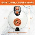 thumbnail image 3 of MasterChef Electric 12" Pizza Maker- Cook Homemade Calzones, Quesadillas & Cookies! - Adjustable Temp Control for Crispy Crust- Great Gift for Cooks, 3 of 5