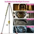 thumbnail image 6 of 2600LBS Tripod for Confined Spaces, Heavy-Duty, Corrosion-Resistant, 5.2-8.8ft Chain, Manhole Tripod, Confined Space Tripod Kit, Tunnel, Shaft, Industrial Sites, 6 of 8