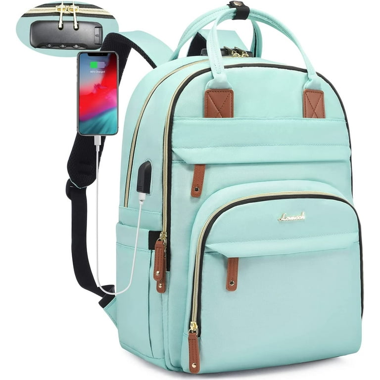 Men Women Backpack Bookbag School Travel Laptop Rucksack Zipper Bag 15.6