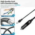 thumbnail image 3 of DC Car Charger Power Supply Cord, IP68 Water Proof DC Car Power Cable 6.6ft Length Rubber Surfaces Over Current Guard  for Trucks, 3 of 7