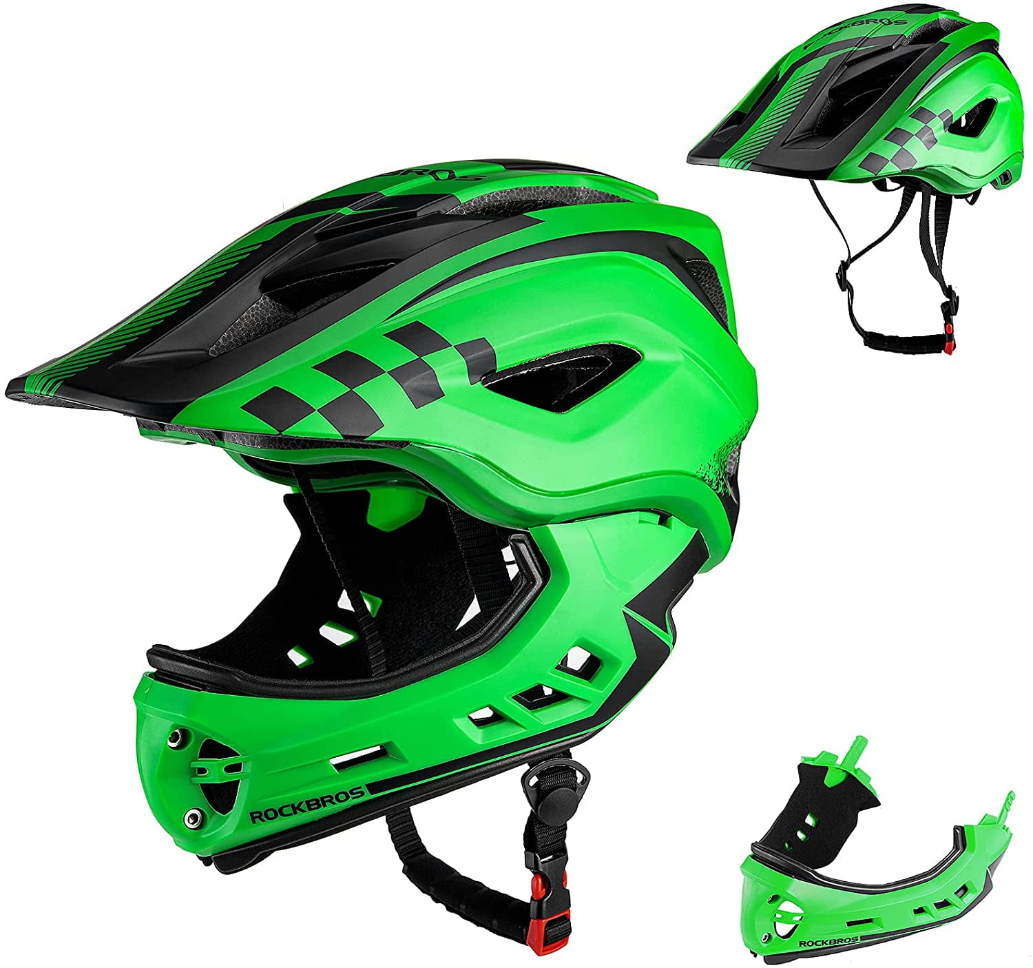 Lightweight Kids Full Face Bike Helmet for Ages 5 14 ROCKBROS