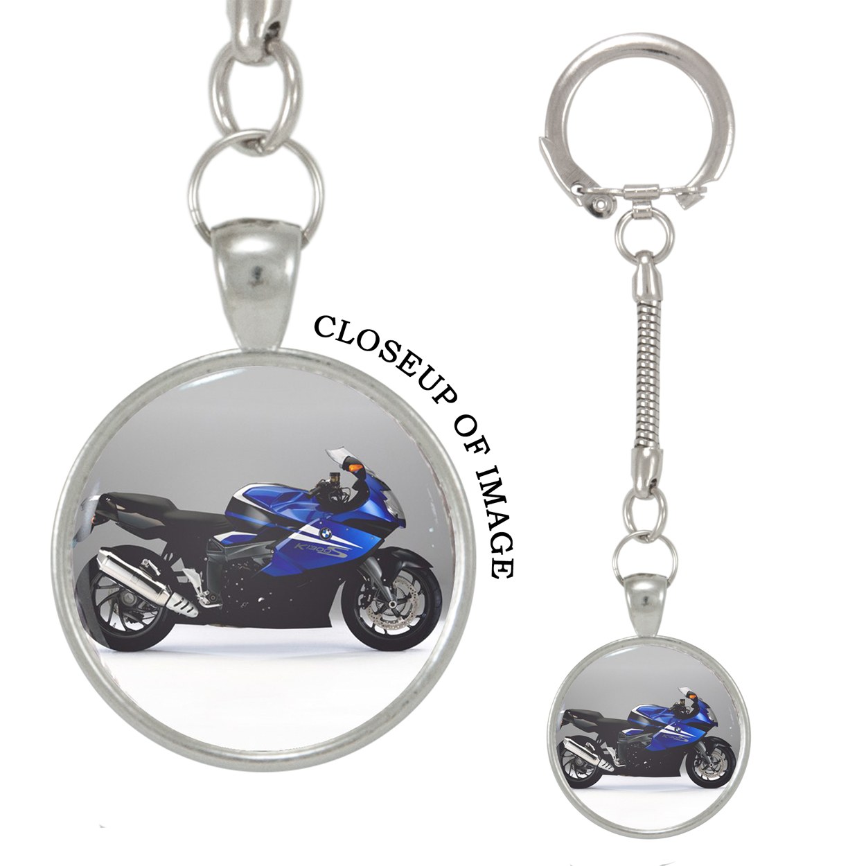 Photograph of a Blue BMW Motorcycle Keychain - Walmart.com