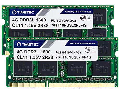 A-Tech 8GB 2 x 4GB RAM for Intel NUC5i3RYH NUC Kit DDR3/DDR3L 1600MHz PC3-12800 1.35V SODIMM Memory Upgrade Kit 