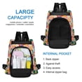 thumbnail image 6 of FORMRS Women's Travel Backpack Purse Anti-Theft Hidden Pockets Casual Shoulder Bag, Pink Colorful Circles, 6 of 7