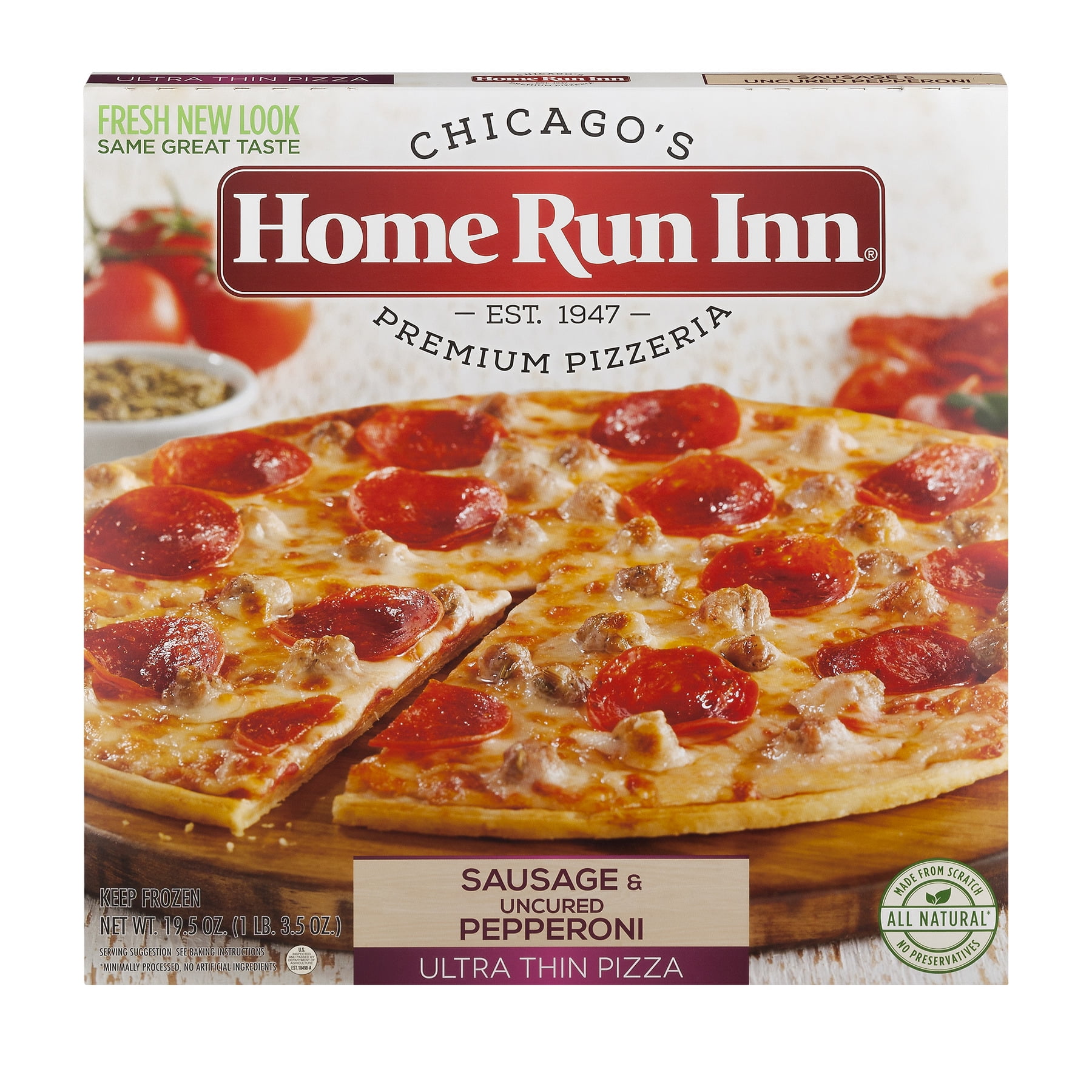 Home Run Inn Ultra Thin Pizza Sausage & Uncured Pepperoni