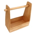 thumbnail image 4 of Cesta De Madera Para Condimentos De Picnic, Cesta De Madera Para Acampar, Estructura Resistente, Portátil, De Gran Capacidad, Con Asa Para Barbacoa ANGGREK Outdoor Wood Storage Basket, 4 of 8