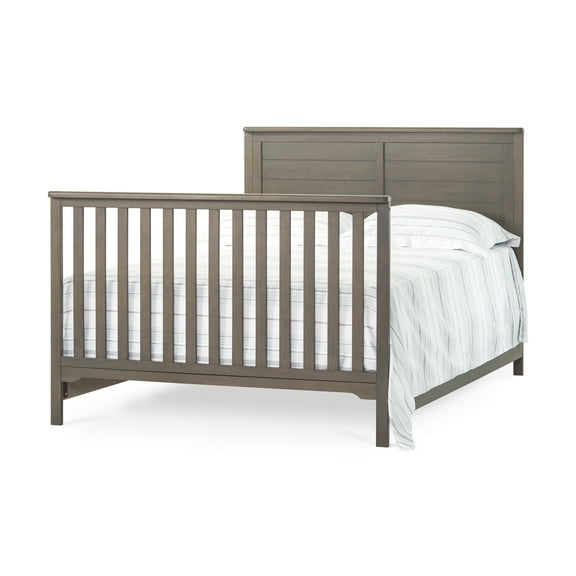 Child Craft Full-Size Bed Rail Conversion Kit, Converts 4-in-1 Crib to Bed, Pine Wood, Dapper Gray