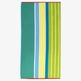 thumbnail image 2 of Superior Mira Striped Cotton Large Oversized Beach Towel, 34" x 68", Yellow/ Green, 2 of 12