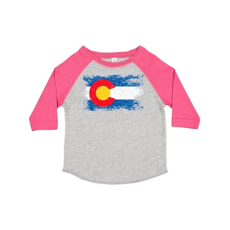 

Inktastic Colorado Flag Distressed Look Gift Toddler Boy or Toddler Girl T-Shirt