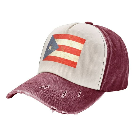 Men Women Puerto Puertorico Flag Baseball Cap Golf Dad Hat Adjustable Low Profile Cotton Hat