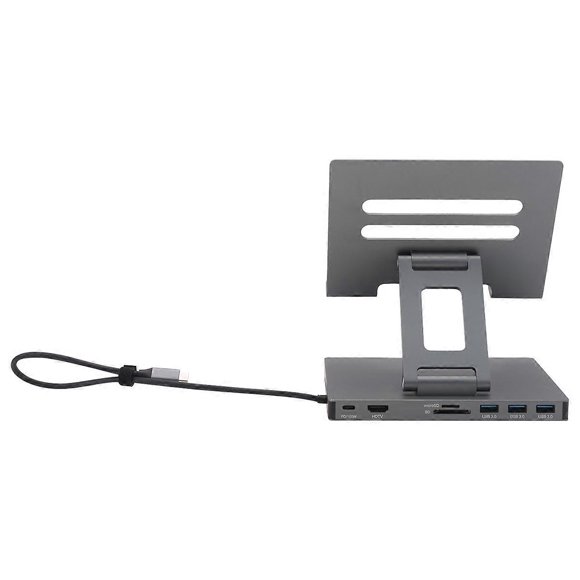 Docking Station Laptop Stand Aluminum Alloy Multi Port Hub PD USB3.0 Stand SD TF Slot Gigabit Ethern