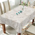 thumbnail image 4 of SKYSONIC Floral Pattern Tablecloth Waterproof Washable Polyester Square Table Cover Durable Tablecloth for Kitchen Dining Table Party Decor (60 X 60 Inch), 4 of 7