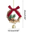 thumbnail image 2 of Harpi 5 Inch Christmas Wreaths for Front Door, Winter Decor Small Wreath Christmas Ornaments Christmas Party Atmosphre Decoration Props To Give Small Gifts Christmas Wreath, 2 of 7