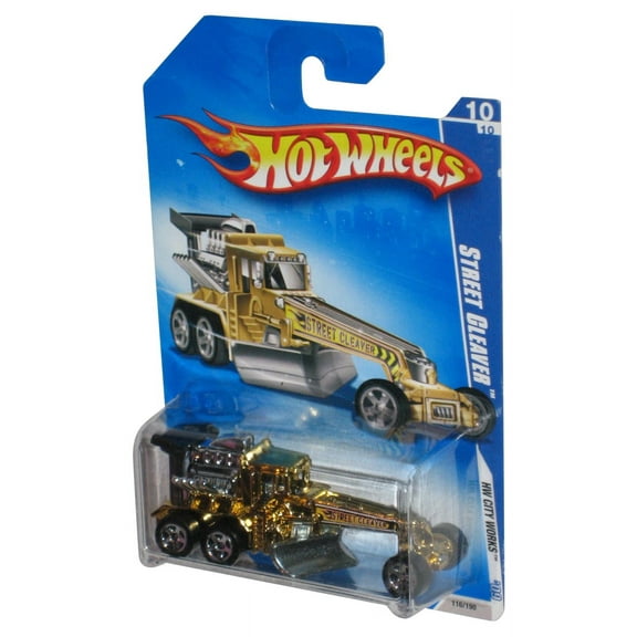Hot Wheels HW City Works 10/10 '09 Gold Street Cleaver Toy Car 116/190