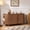 51"-Walnut, variant on WIRRYTOR 51" Cat Litter Box Enclosure for 2 Cats, Mid-Century Hidden Litter Box TV Stand with Tambour Sliding Door and Curved Edges, Walnut