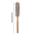 thumbnail image 2 of Wooden Curling Comb for Hair Styling Round Roller Brush Straightening Tool Men Women Stylist Household, 2 of 6
