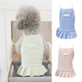 thumbnail image 1 of SPRING PARK Pet Dresses Dog Dresses Sleeveless Ruffled Hem Two-legged Puppy Vest Dress for Small Medium Large Dog, 1 of 7