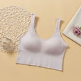 thumbnail image 2 of Wireless Push Up Bra Women Sleep Yoga Vest Sports Leisure Elastic No Underwire Underwear V-Neck Seamless Bra Feature Hook and Eye Closure Bralette Bra Style Y-78 , Multi-color One size, 2 of 2