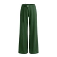 thumbnail image 7 of Hurxie Women's Low Rise Going Out Formal Dress Pants Wide Leg Work Slacks Pants Business Casual Outfits Trousers Green,S, 7 of 7