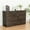 Dark Gray, variant on EUROCO Sideboard Cabinet with 6 Drawers, Console Cabinets with No handle Design, Flat corners Drawers and Engineered Wood for Various Site, Dining Room,Living Room, waterproof, Gray