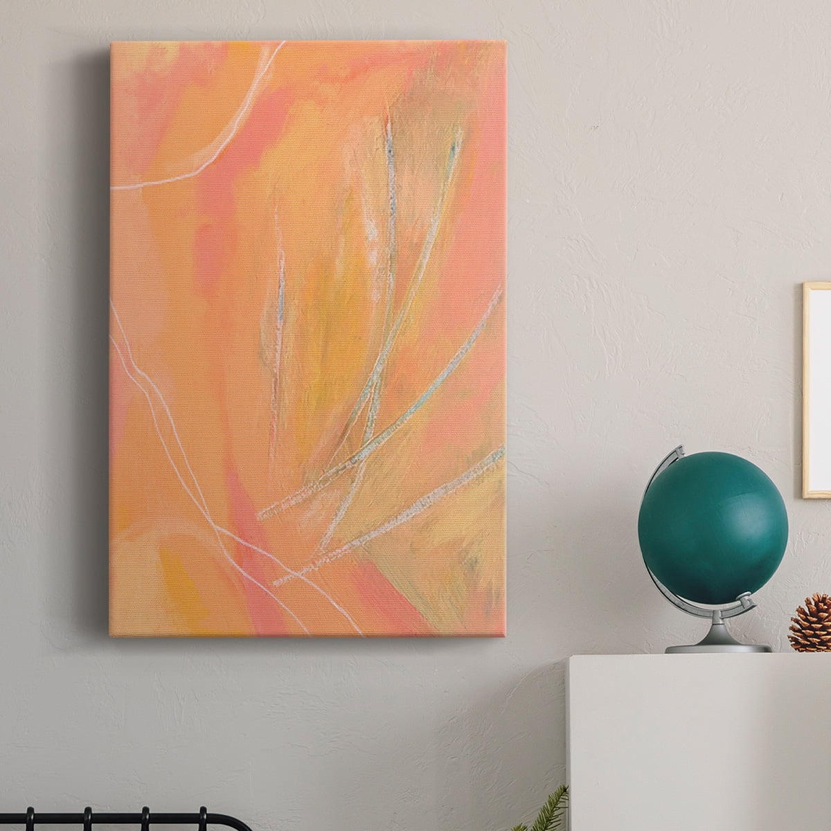 Peach Bliss II Premium Gallery Wrapped Canvas - Ready to Hang