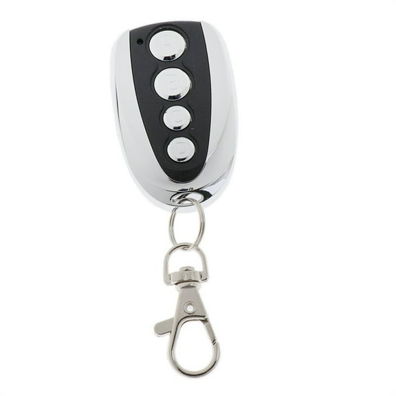4Pc Remote Control Key Fob, Universal Duplicator For Garage Doors Gates With 4 Buttons And Keychain, For Home Security Diy Projects Car Alarms