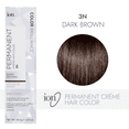 thumbnail image 2 of ion Permanent Creme Hair Color 3N Dark Brown, Vegan, Cruelty Free, PPD Free, 100% Gray Coverage, Long-Lasting, Fade-Resistant Color, 2.05 oz, 2 of 2