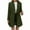 Green, variant on Trench Coat Women Double Breasted Notched Collar Wool Pea Coat Fall Winter Fleece Warm Overcoat Fashion Casual Long Jackets