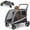 Grey, variant on Spacesea XL Dog Stroller - Holds 2 medium/large dogs, foldable design with adjustable handle & storage pocket