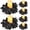 Black Maple, variant on Samhe 6Pcs Fall Candle Rings Wreaths, Artificial Pumpkin Maple Leaf Candle Holder Rings with Berries for Pillar Candles, Autumn Thanksgiving Wedding Party