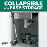 Swiffer Sweep and Mop Deluxe 2-in-1 Floor Mopping & Sweeping Kit, 1 Device, 5 Sweep + 3 Mop Refills